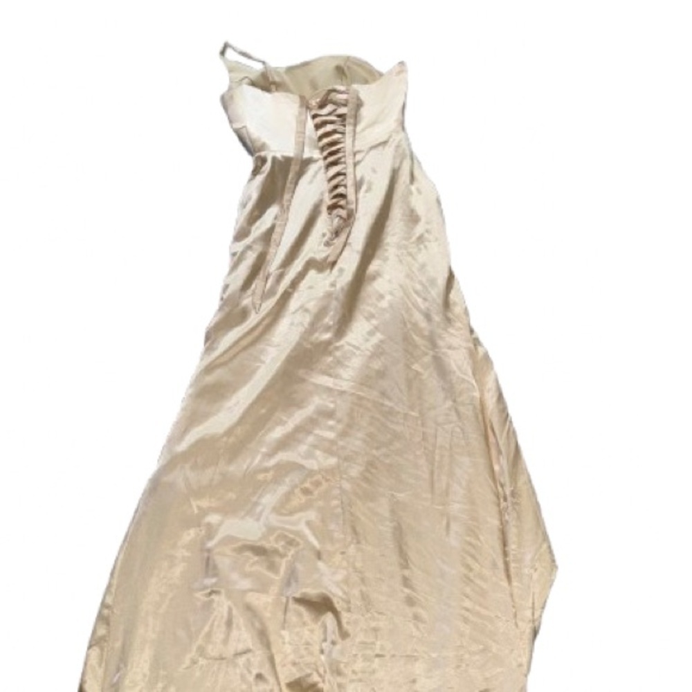 Elegant Cream Evening Gown / Bridesmaids Dress - Picture 3 of 3